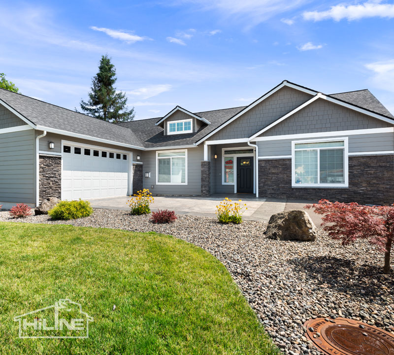 Exterior image of HiLine Homes of Roseburg Model Home Plan 2232.