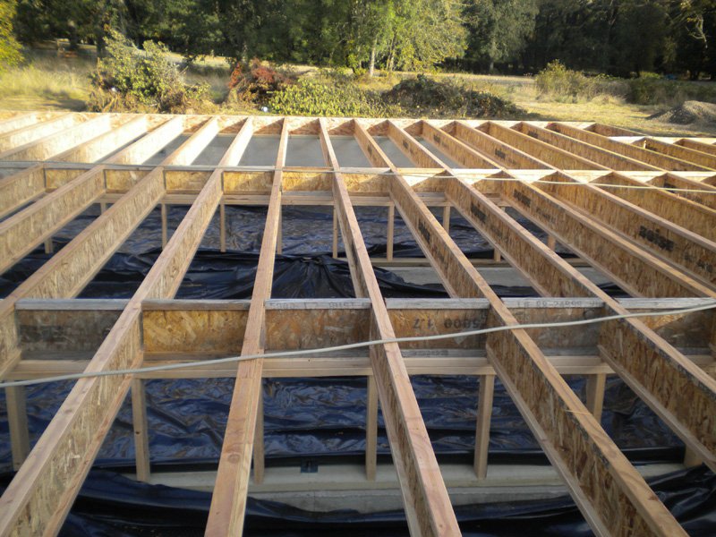 Image of bottom floor of home under construction