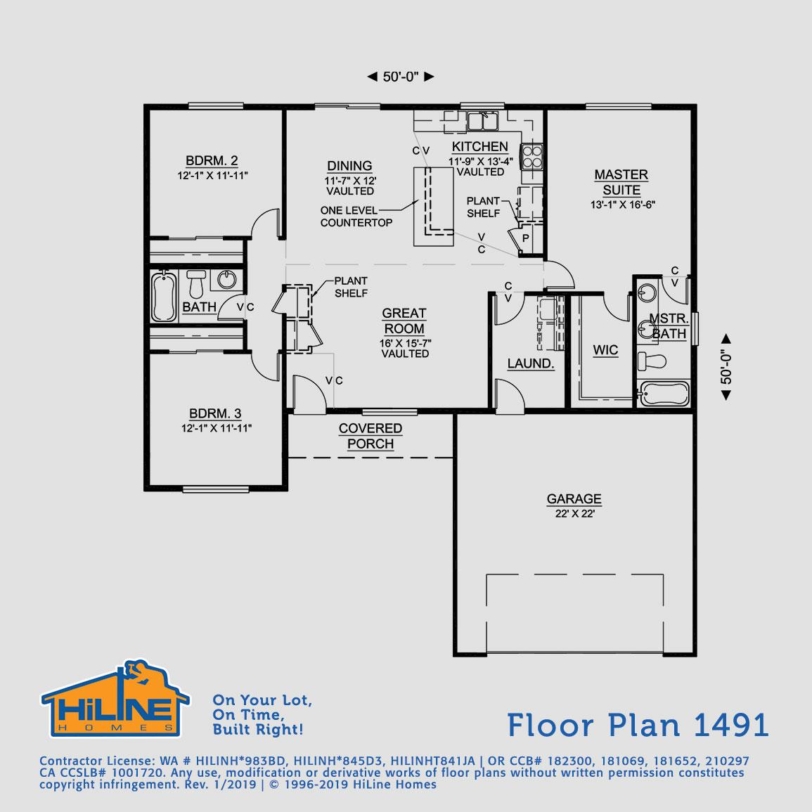 Floorplan 1491 HiLine Homes