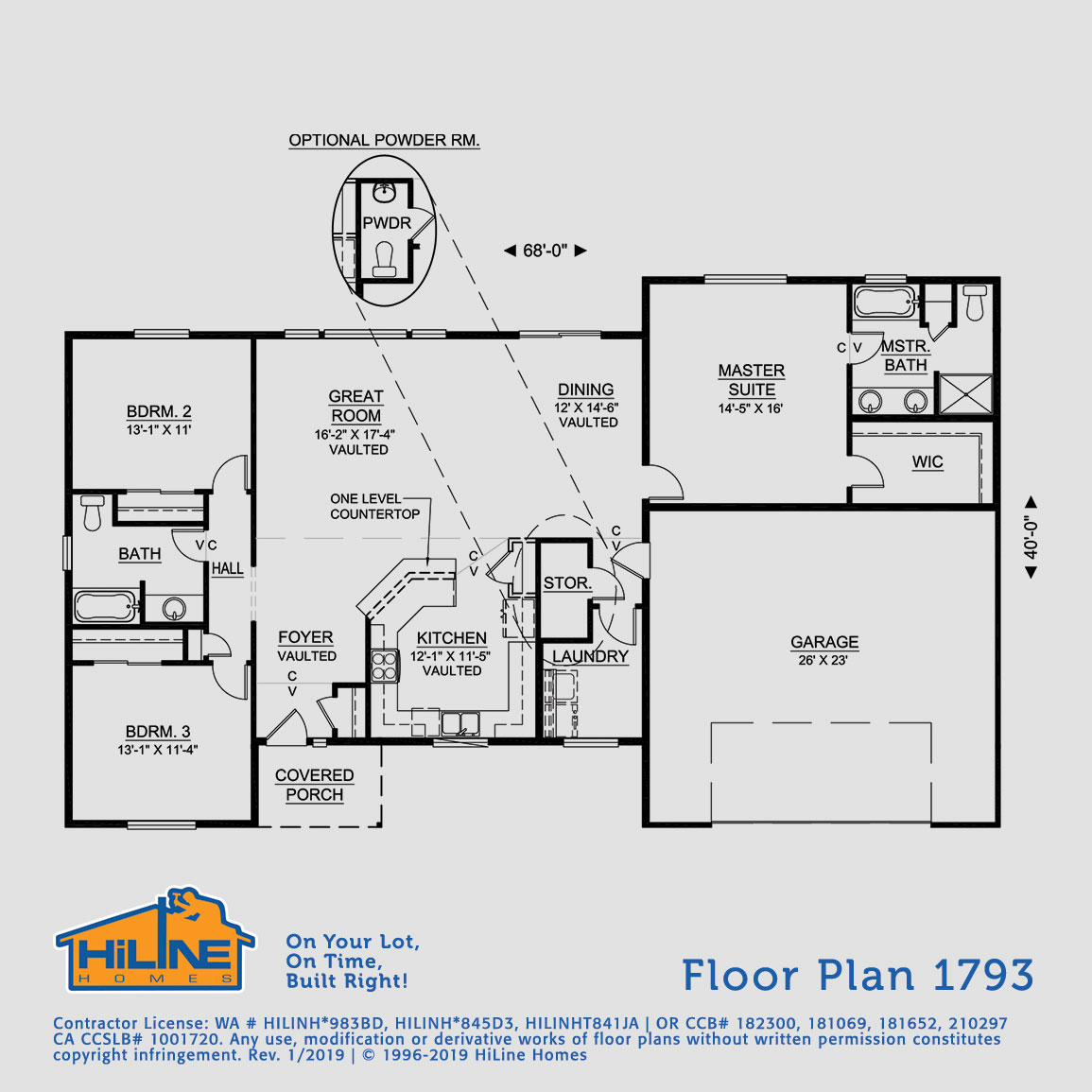 Floorplan 1793 HiLine Homes