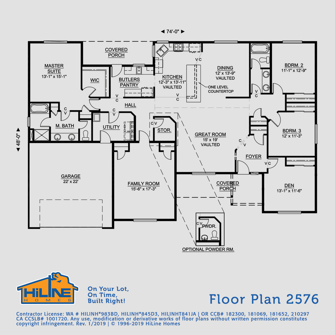 Floorplan 2576 HiLine Homes
