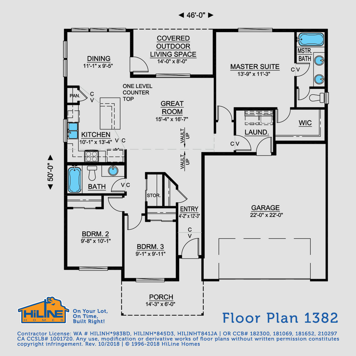 Floorplan 1382 HiLine Homes