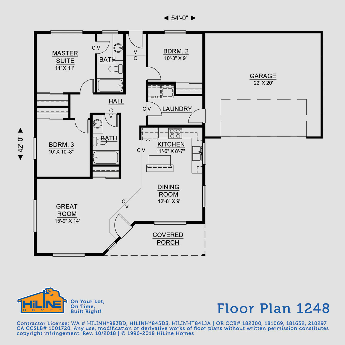 Floorplan 1248 HiLine Homes