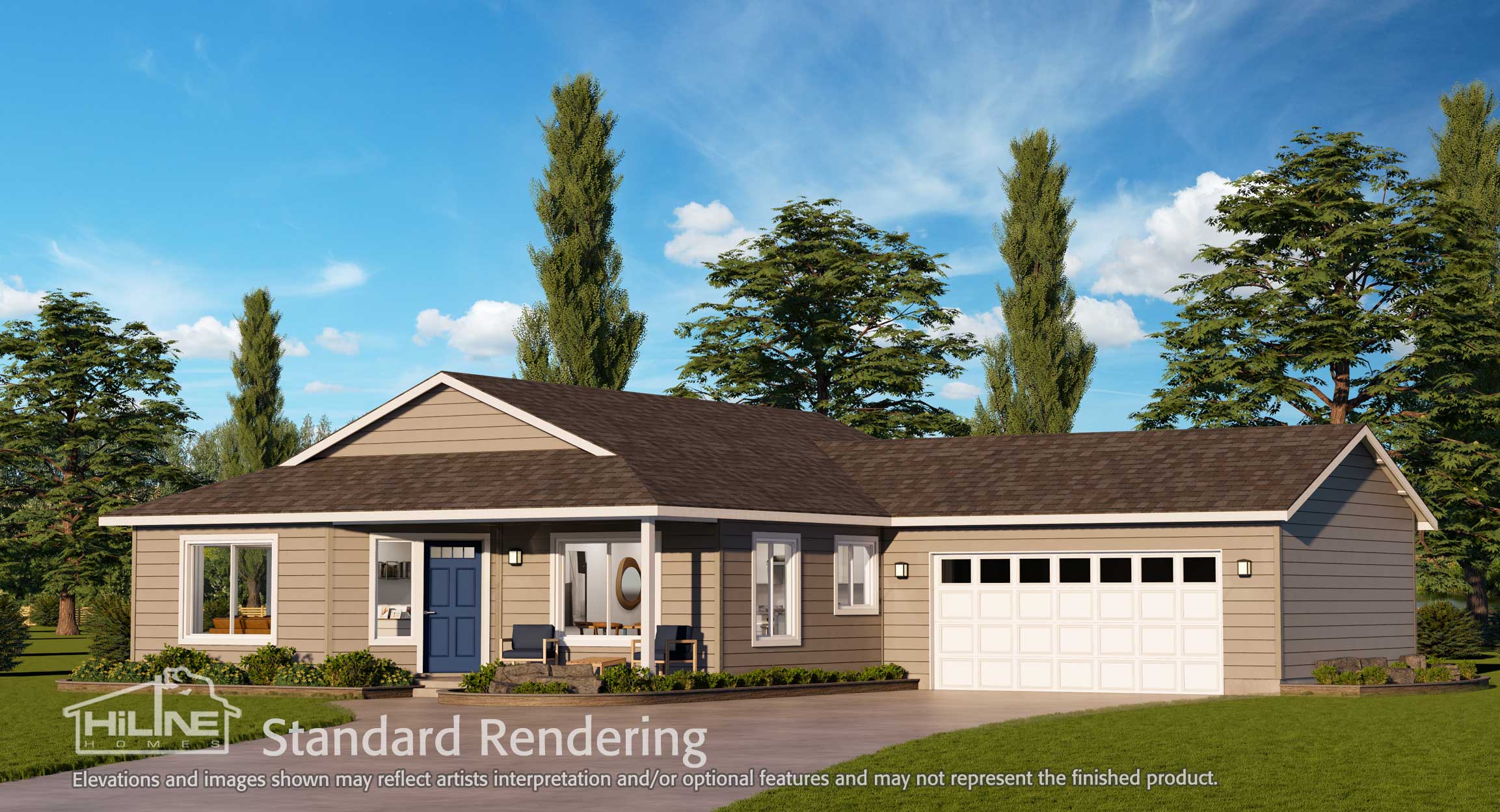 Image of Home Plan 1248 Standard Rendering.
