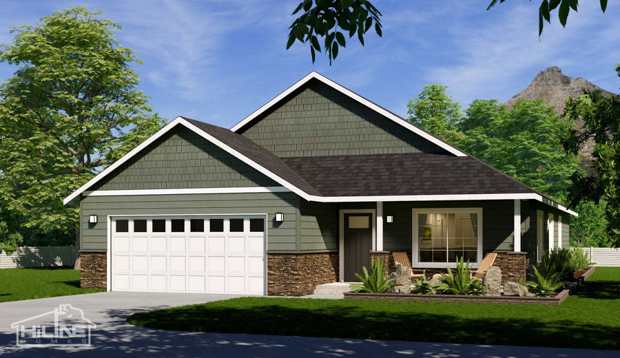 Image of HiLine Homes Plan 1883 Optional Rendering.