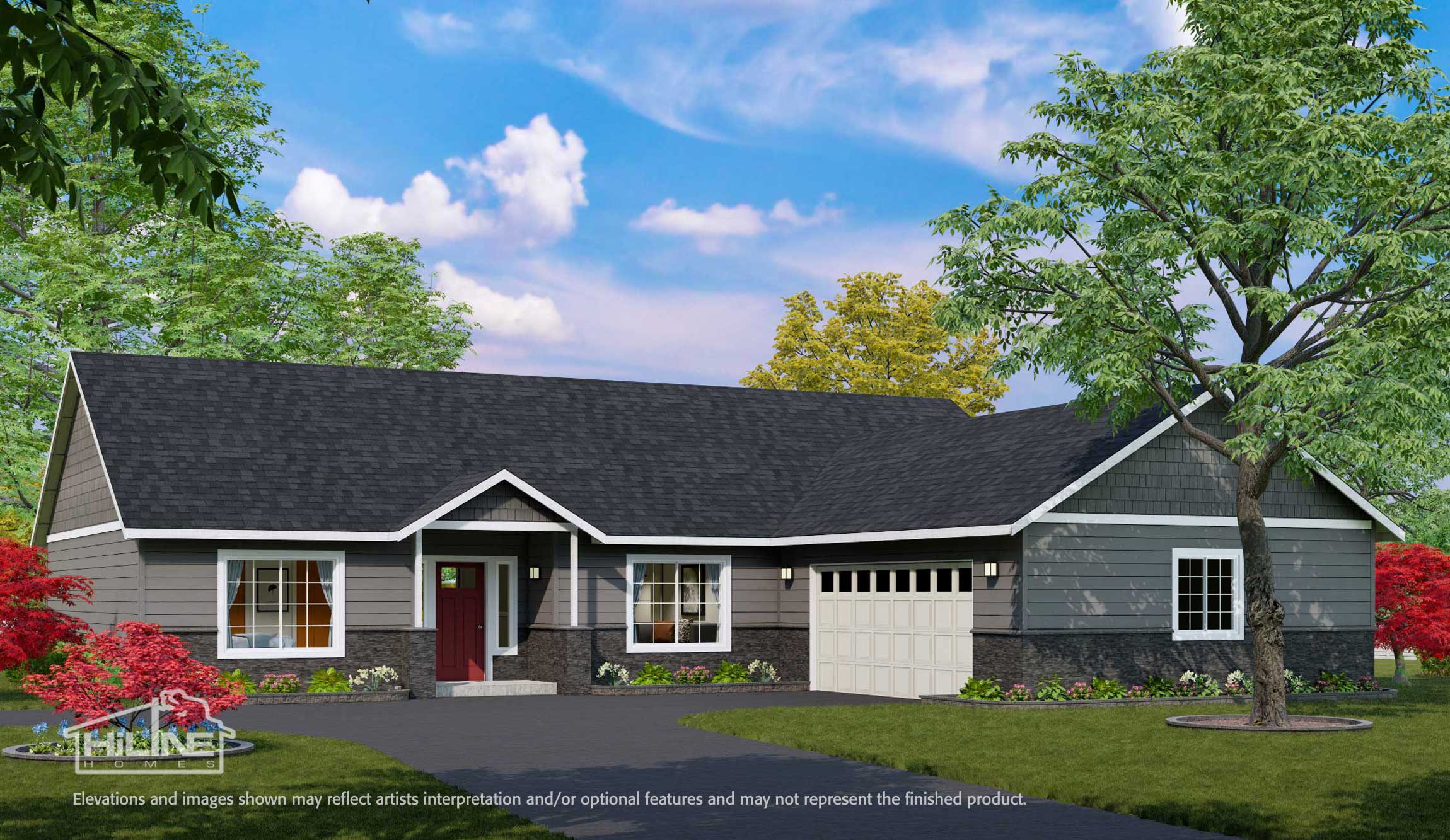 Image of Home Plan 1940A Optional Rendering.