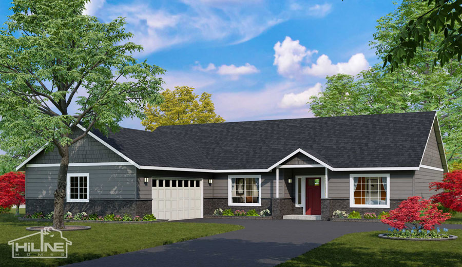 Image of HiLine Homes Plan 1940A Optional Rendering.