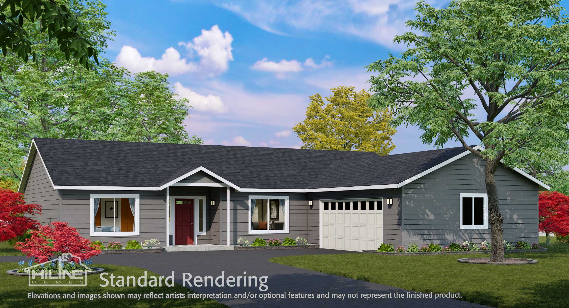 Image of Home Plan 1940A Standard Rendering.