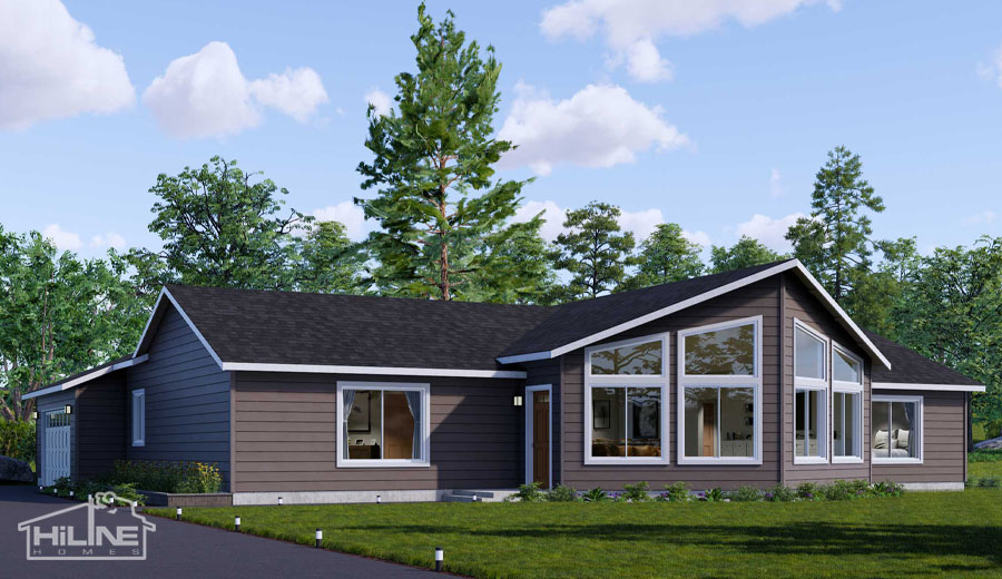 Image of HiLine Homes Plan 2041 Standard Rendering.