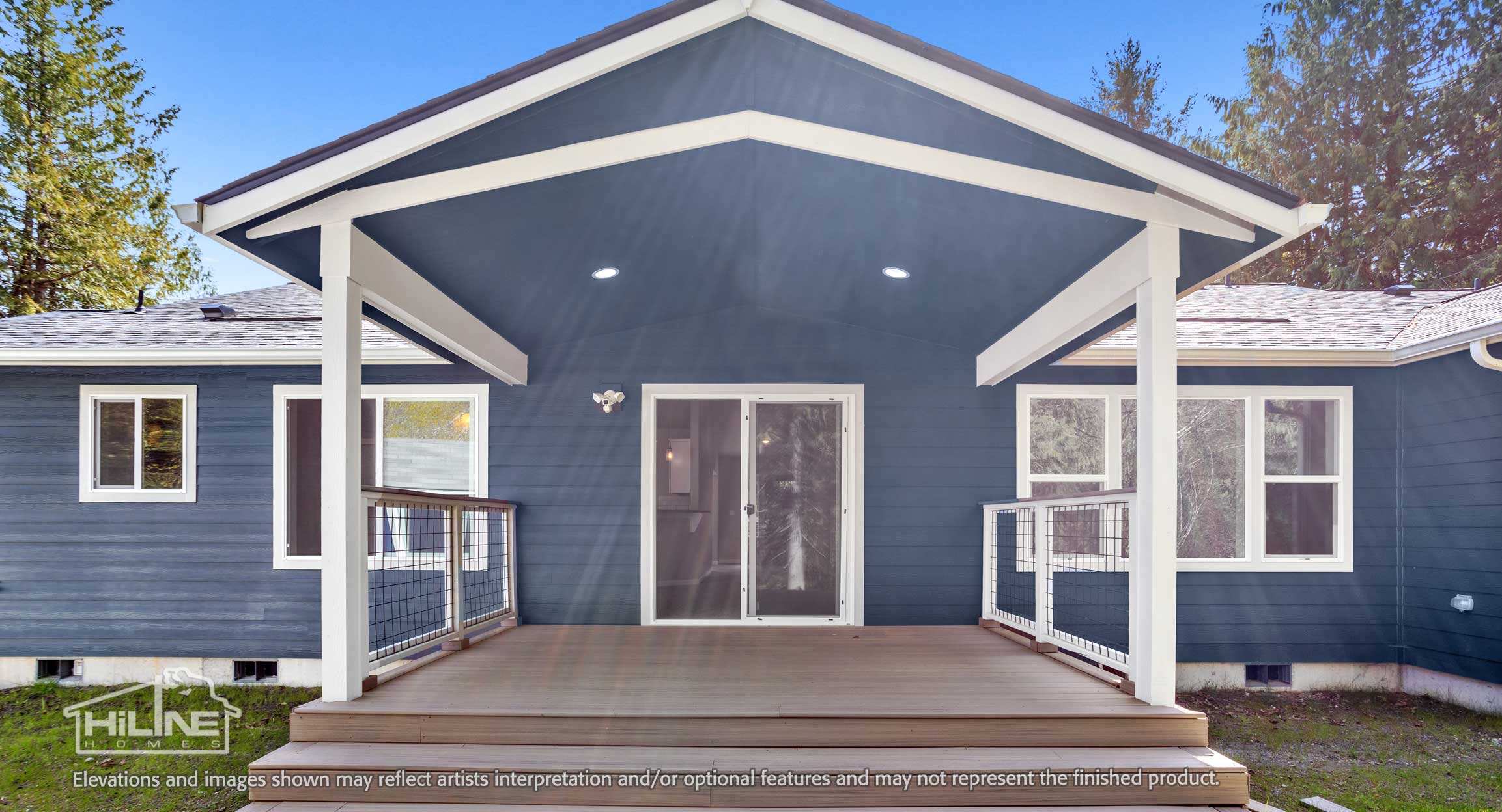 Image of Home Plan 2042 Rear Exterior Porch.