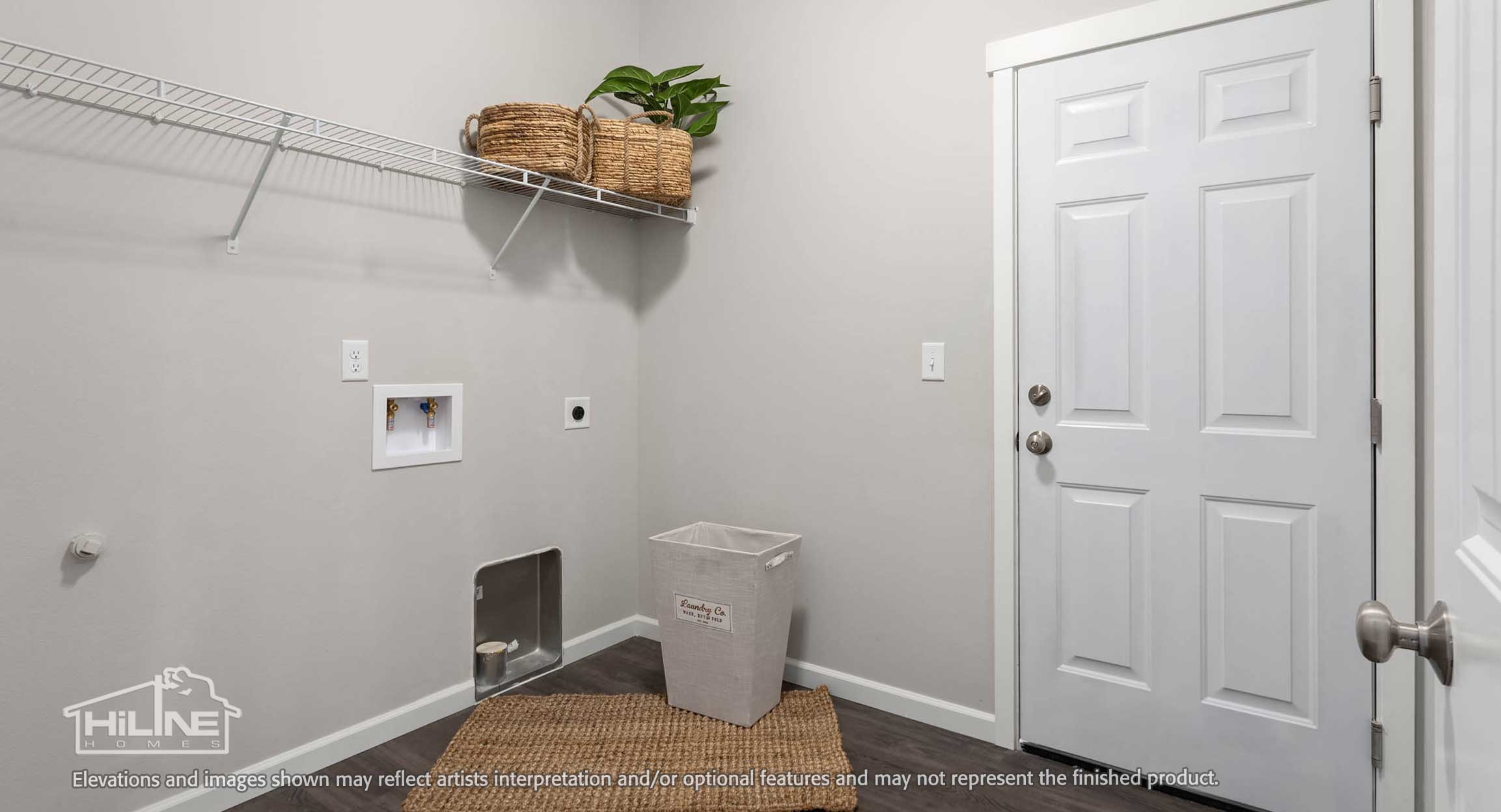 Image of HILine Homes Plan 2152 Laundry Room.