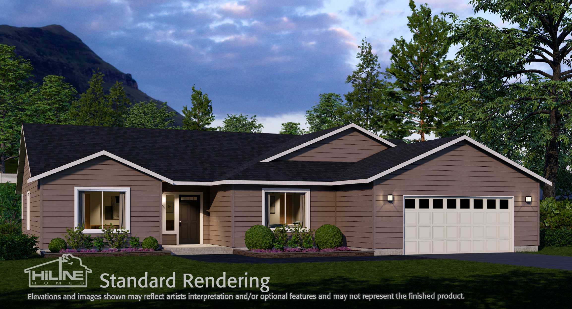 Image of Home Plan 2270 Standard Rendering.