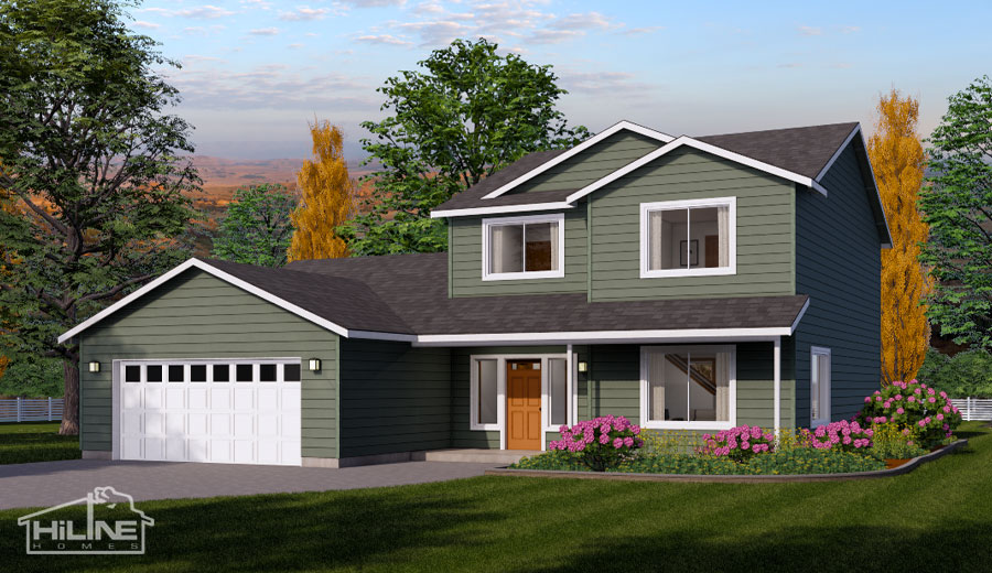Image of HiLine Homes Plan 2302 Standard Custom Features.
