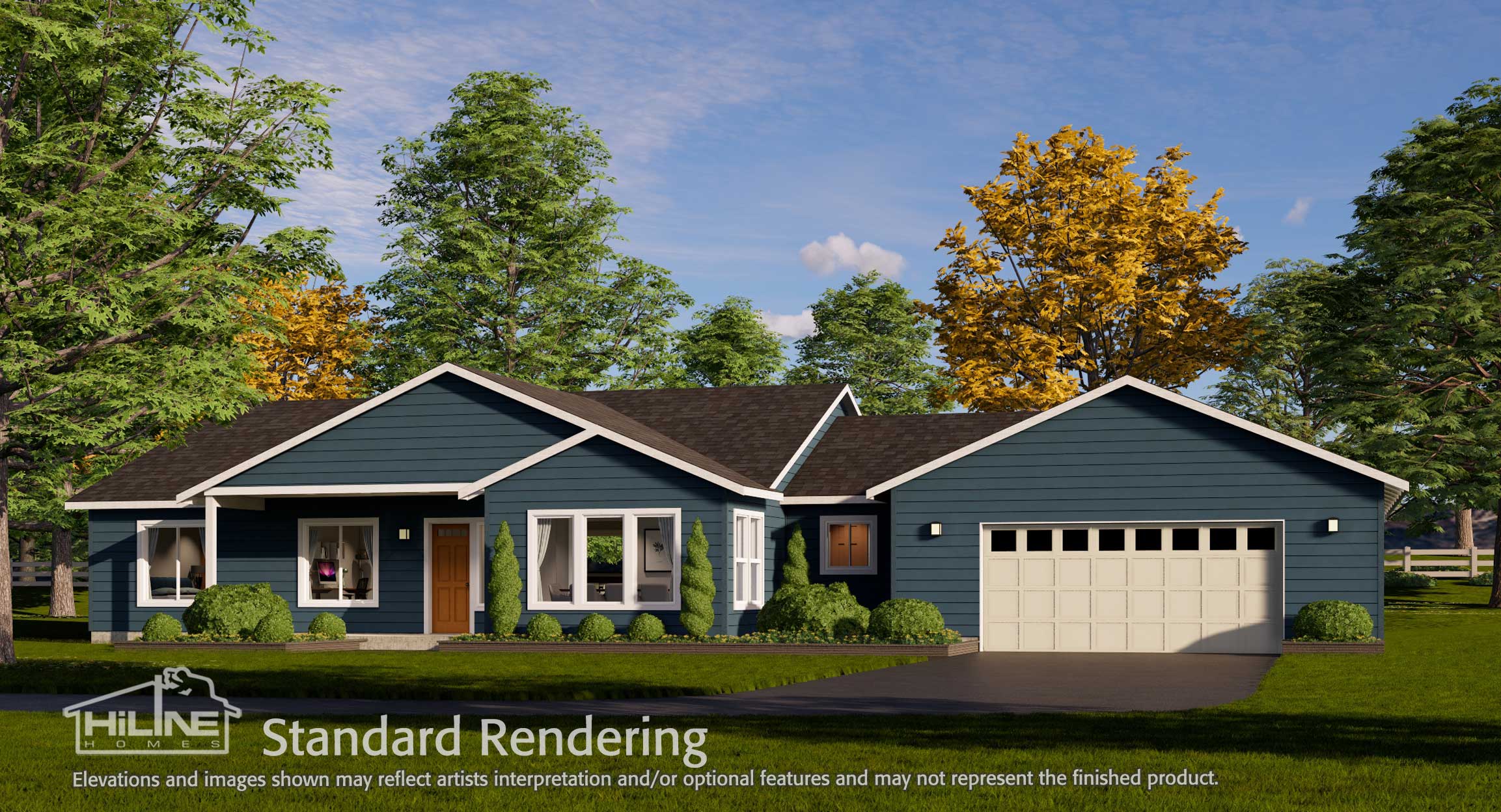 Image of Home Plan 2318 Standard Rendering.