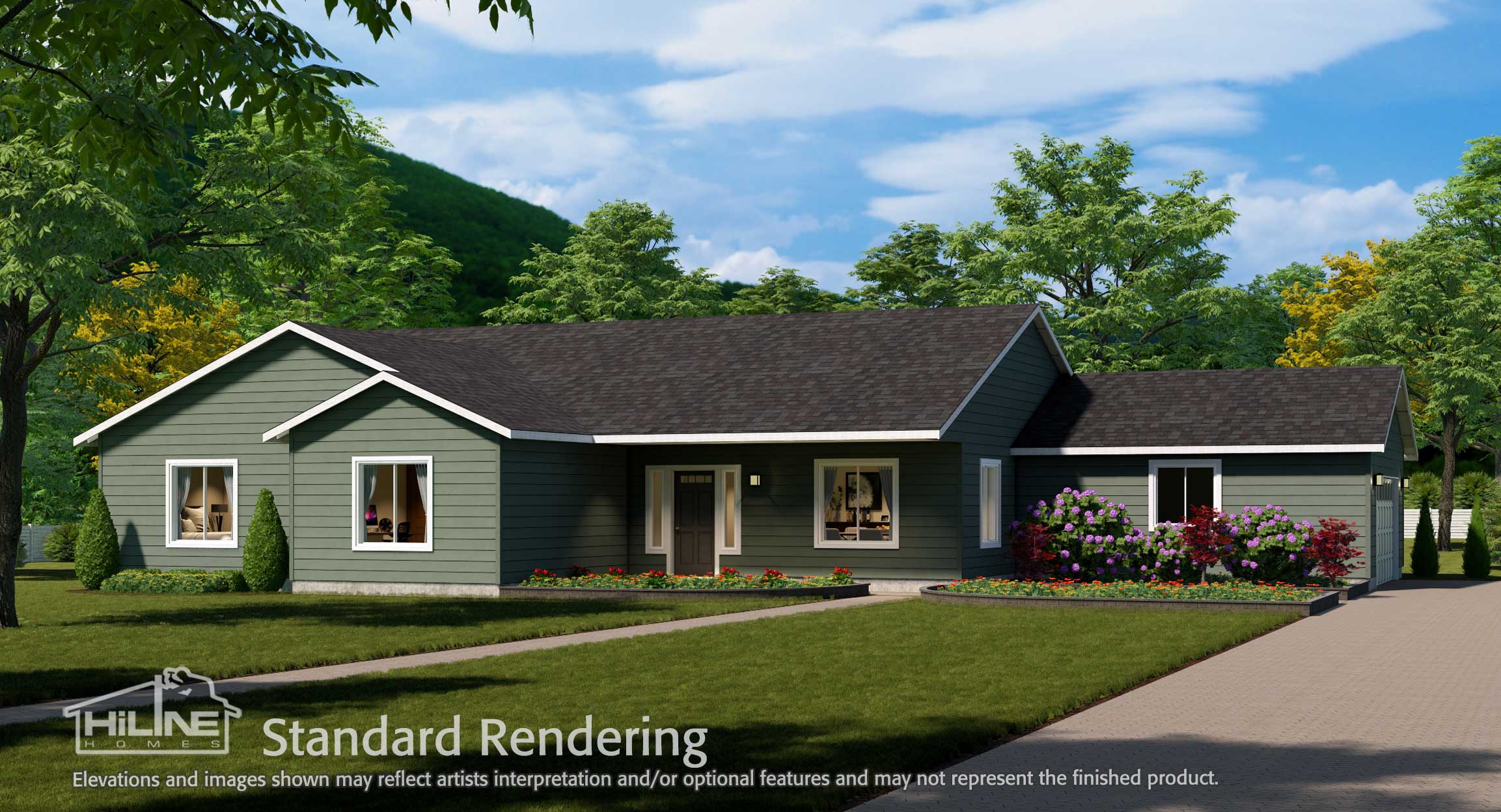 Image of Home Plan 2320 Standard Rendering.