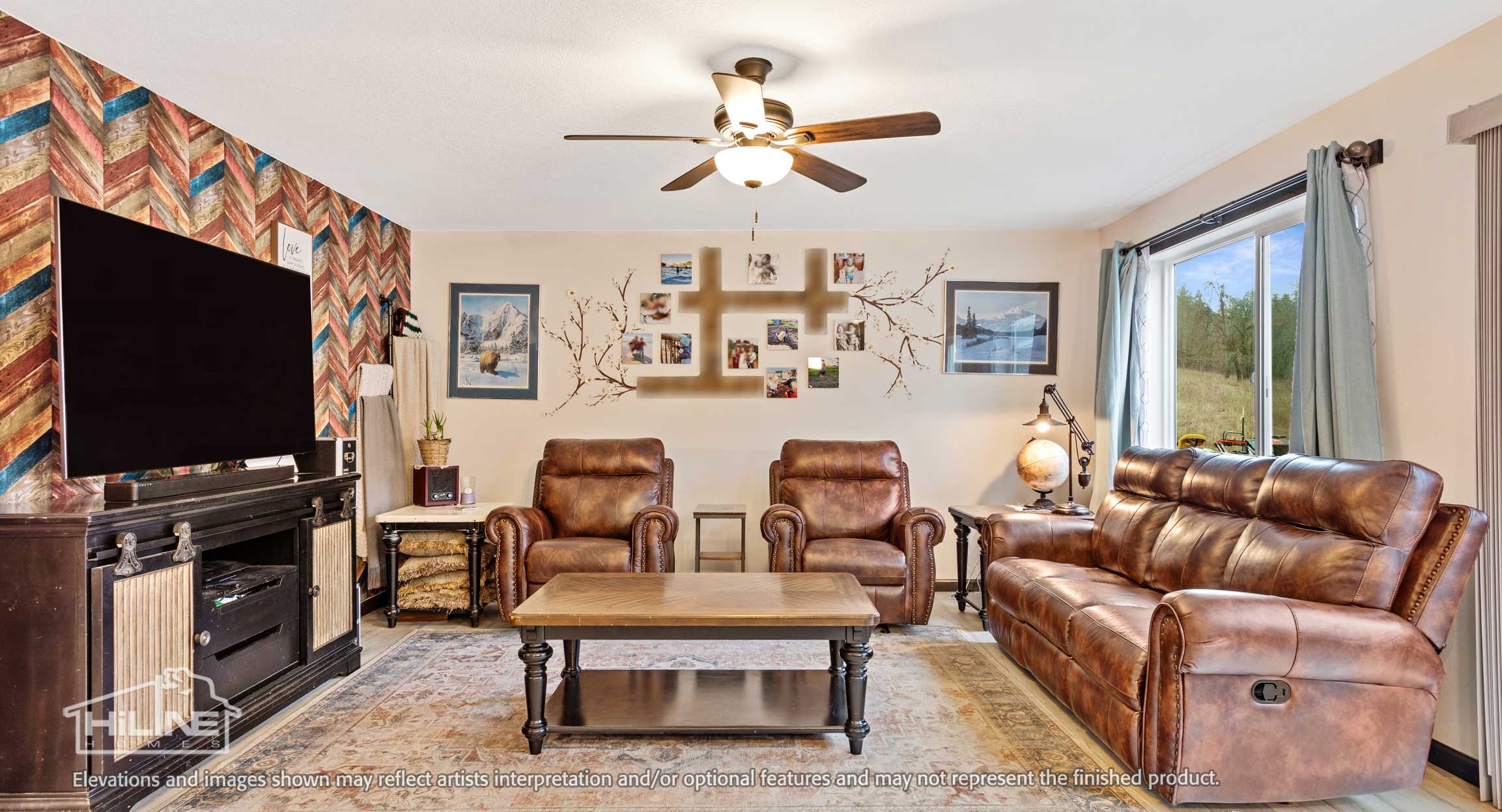 Image of Home Plan 2345 Living Room.