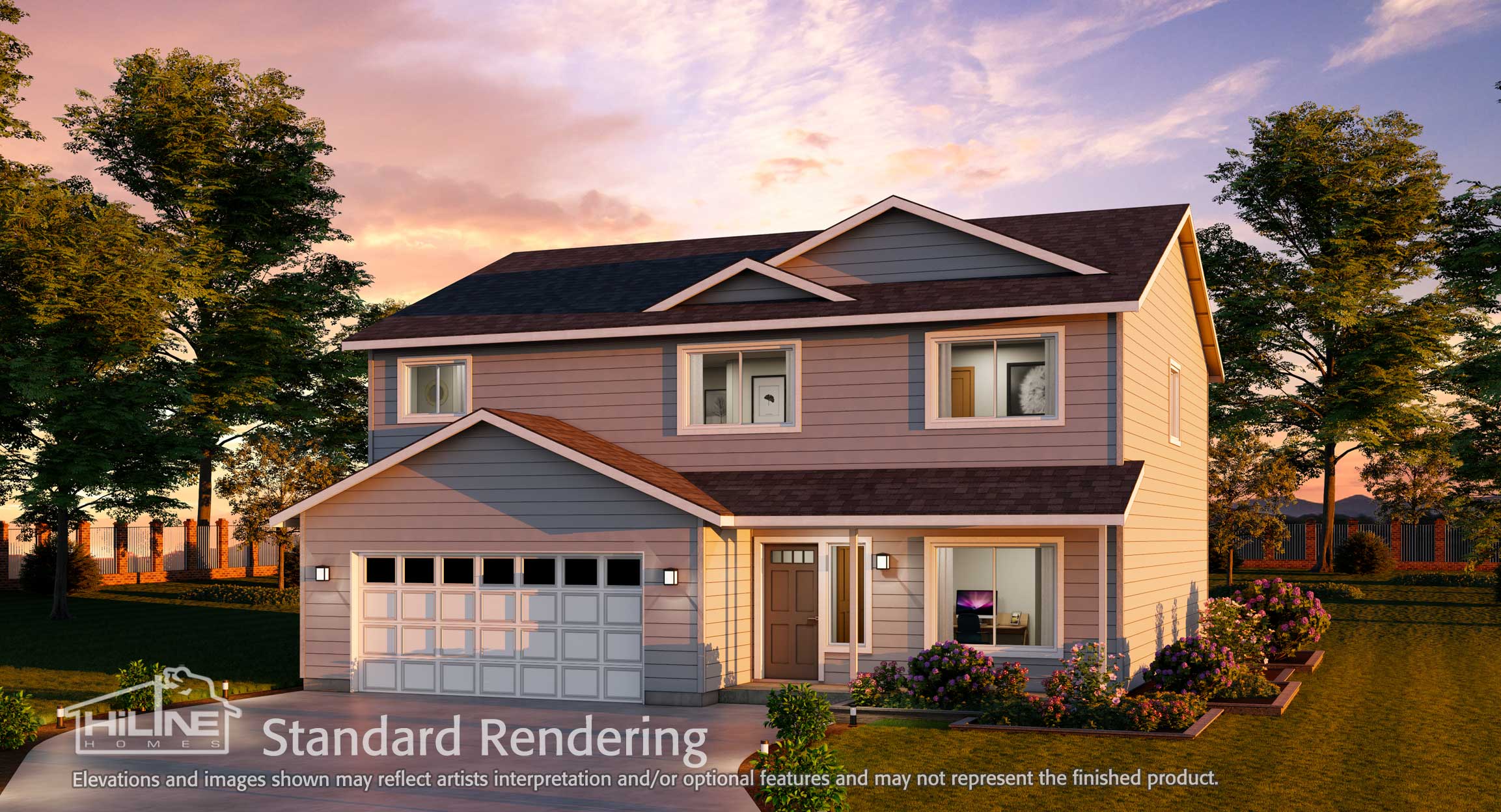 Image of Home Plan 2373 Standard Rendering.