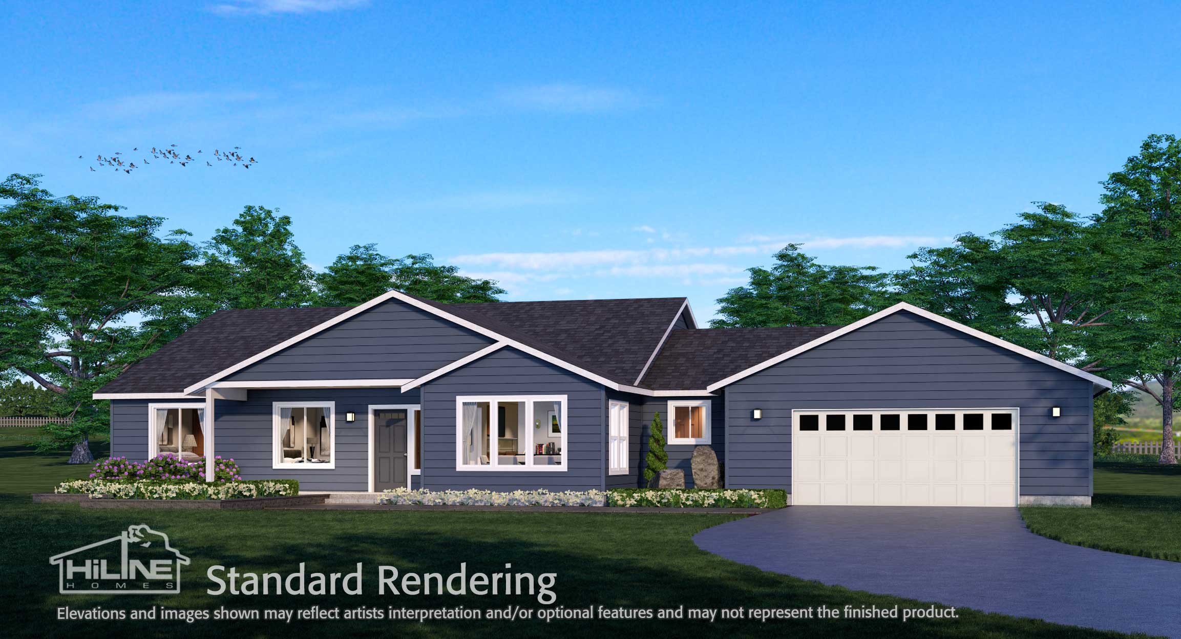 Image of Home Plan 2494 Standard Rendering.