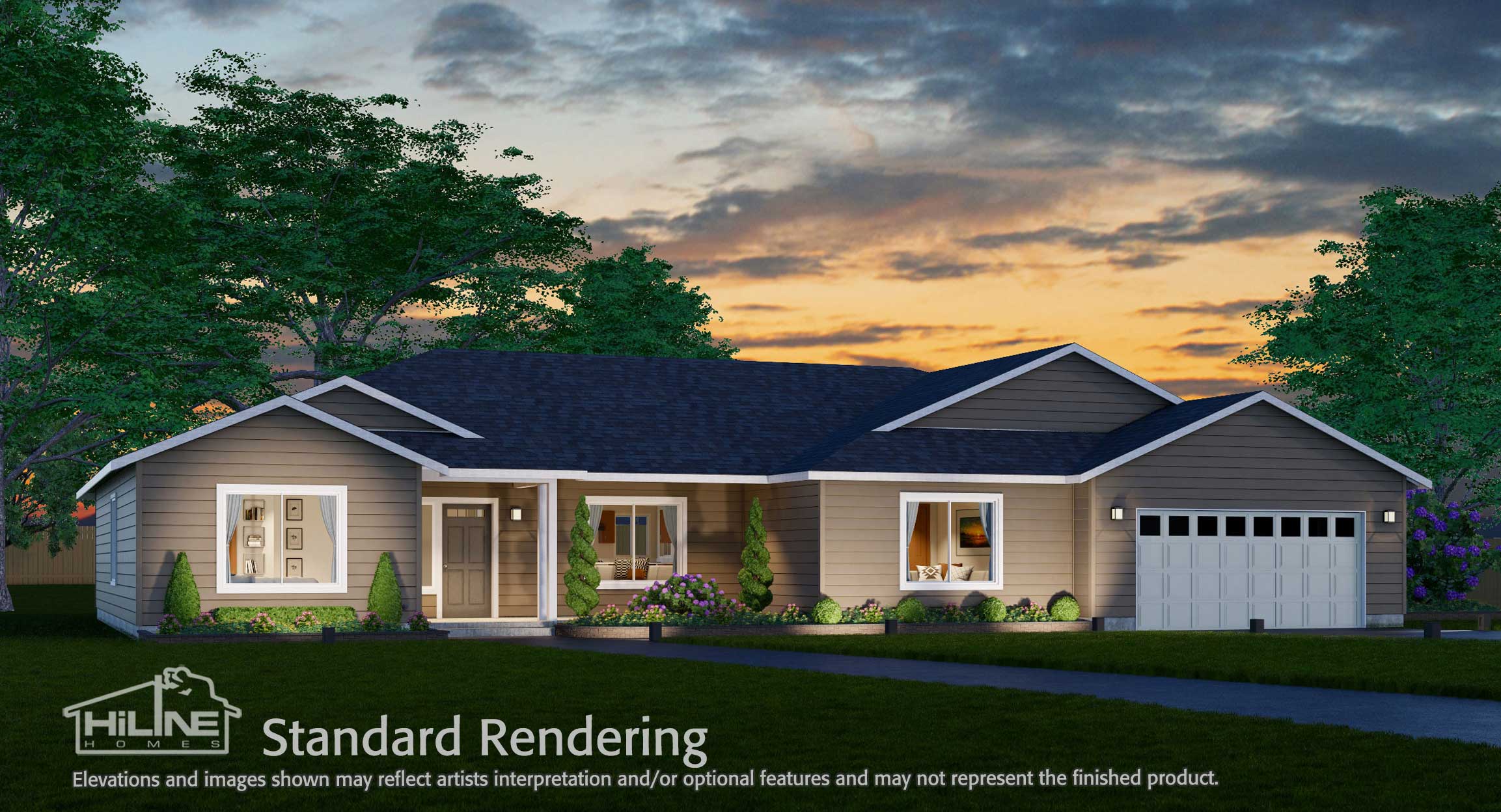 Image of Home Plan 2576 Standard Rendering.
