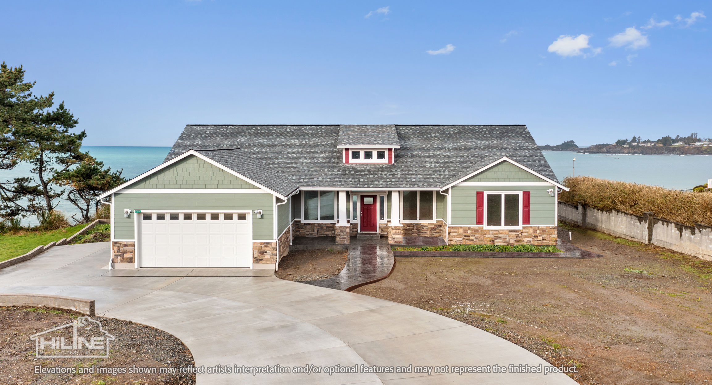Image of HiLine Home Plan 2592 Front Exterior.