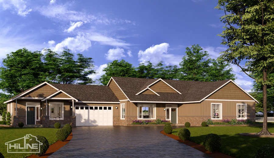 Image of HiLine Homes Plan 2112 Attached to 500A.