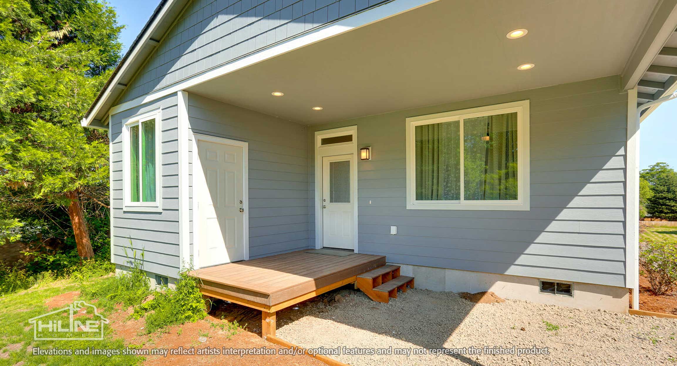 Image of Home Plan 800 Rear Exterior Porch