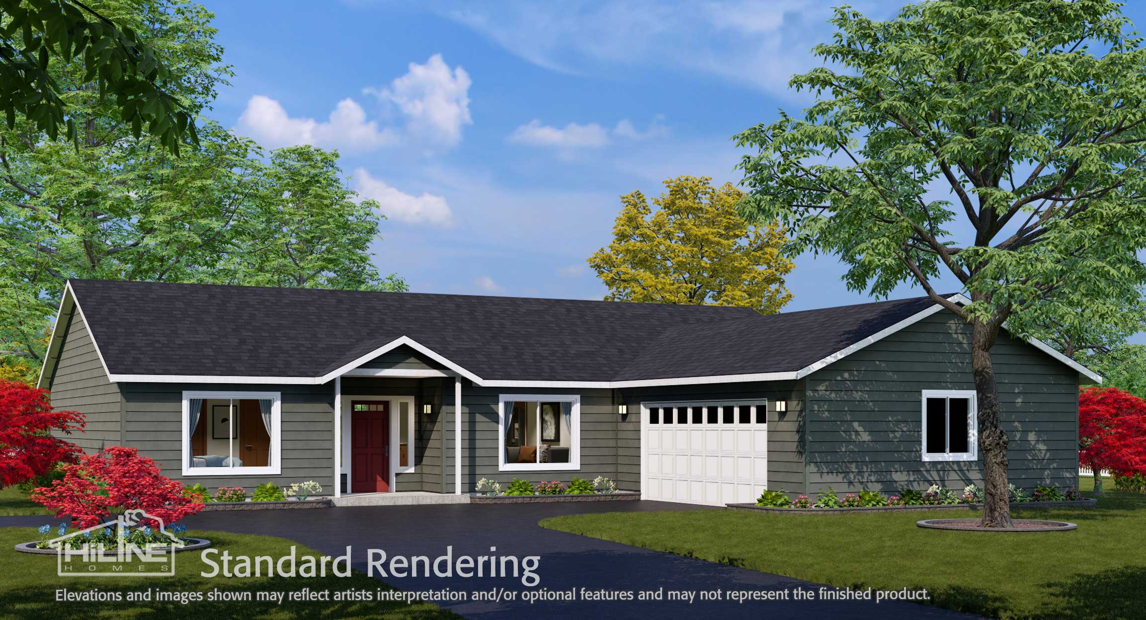 Image of Home Plan 1940B Standard Rendering.