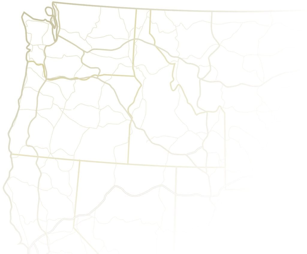 Map of the Pacific Northwest.