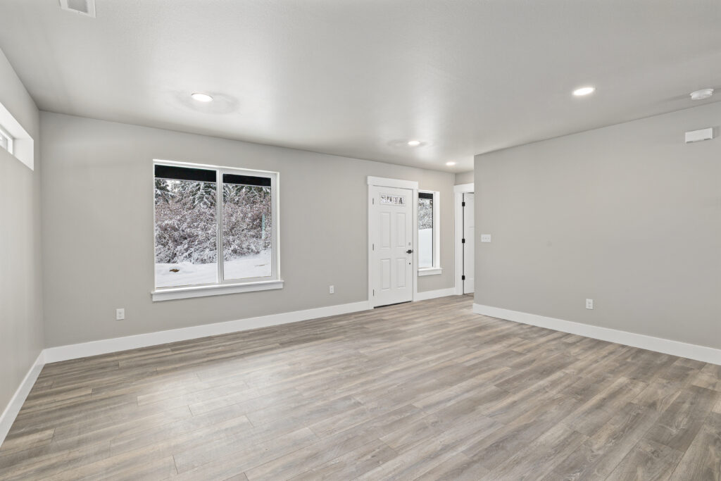 Home Plan 1768 entry and living room.