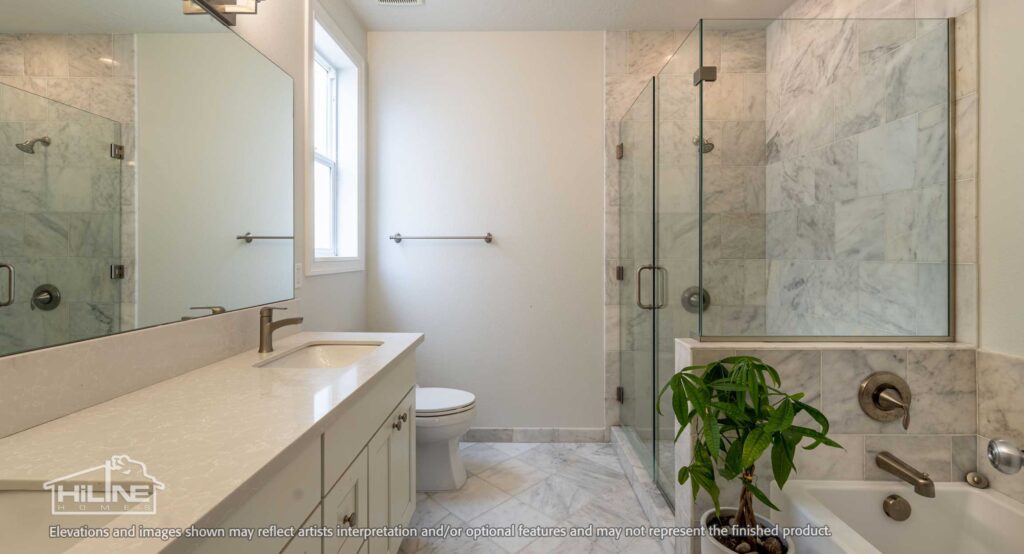 Home plan 2302 primary bath.