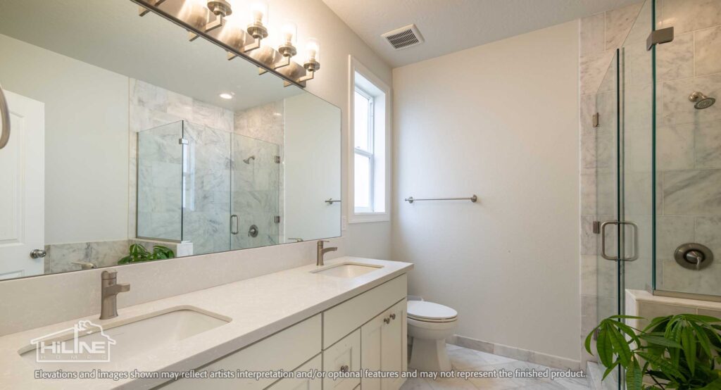 Home plan 2302 primary bath.