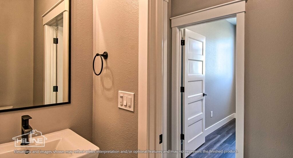 Home Plan 2592 powder bath.
