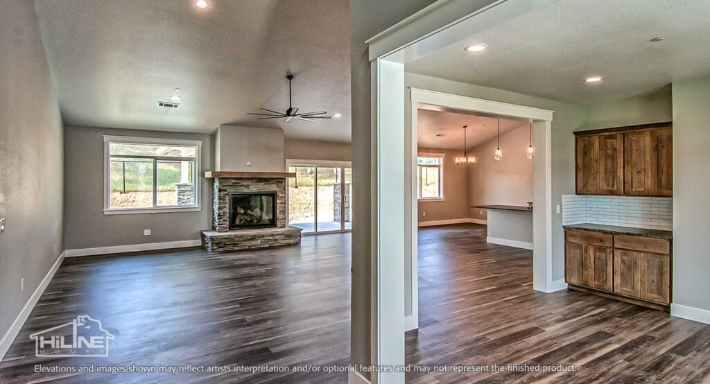 Home Plan 2592 Great room.