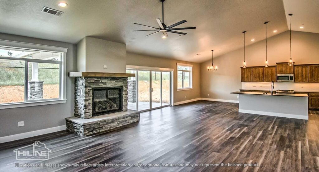 Home Plan 2592 Great room.